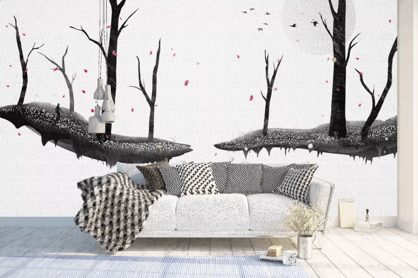 3D Dead Tree Petals 1326 Wallpaper AJ Wallpaper 2