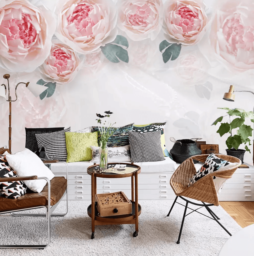 3D Big Flower 1302 Wallpaper AJ Wallpaper 2