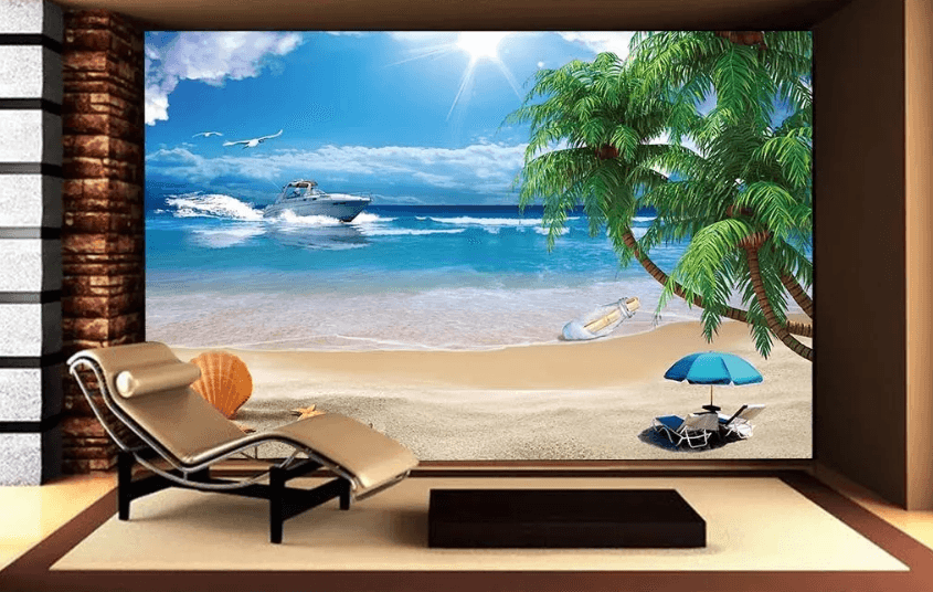 3D Beach Starfish Drift Bottle 1298 Wallpaper AJ Wallpaper 2