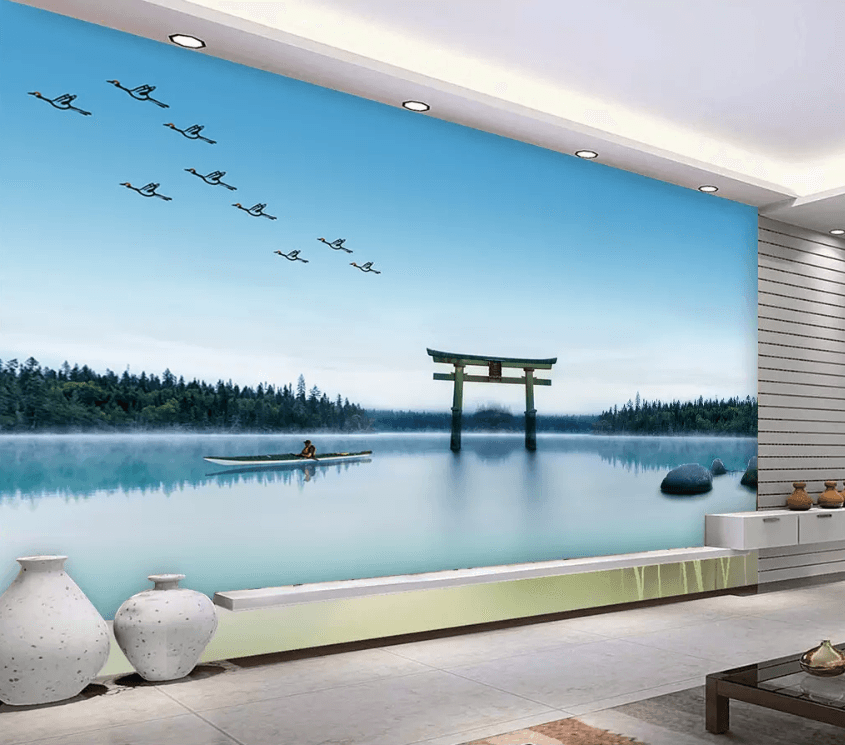 3D Fisherman River 1289 Wallpaper AJ Wallpaper 2