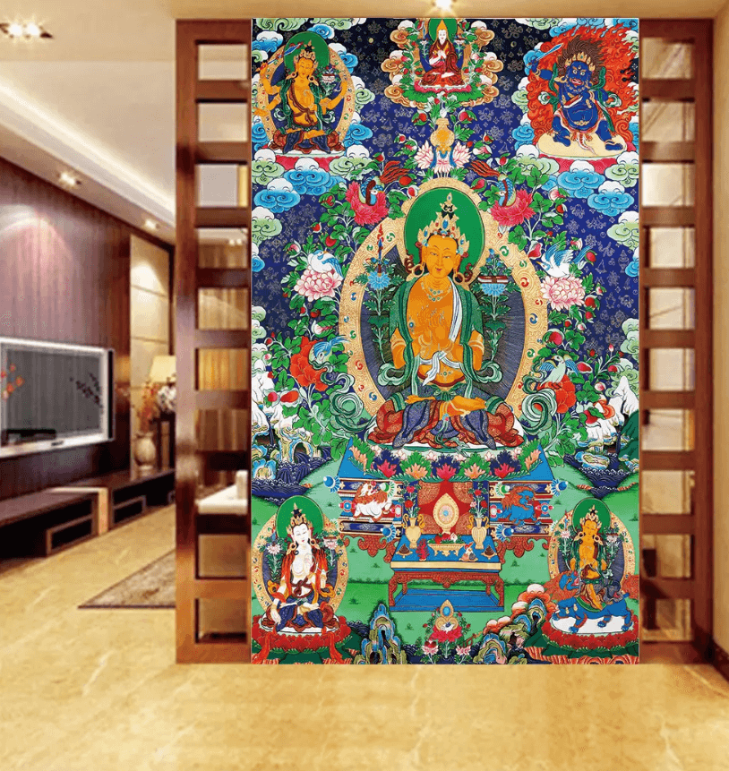 3D Buddhist Thangka 1651 Wallpaper AJ Wallpaper