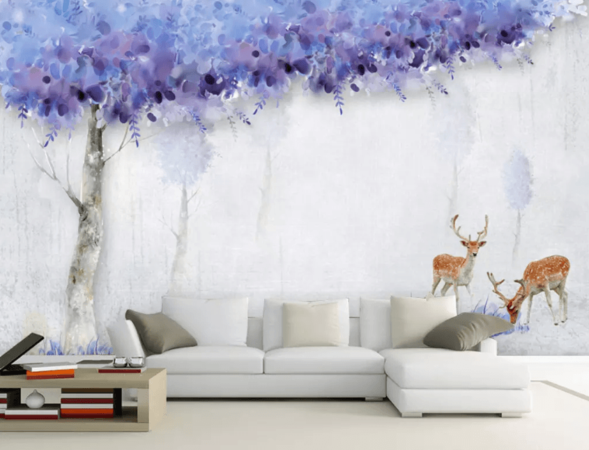 3D Sika Deer Foraging 1252 Wallpaper AJ Wallpaper 2