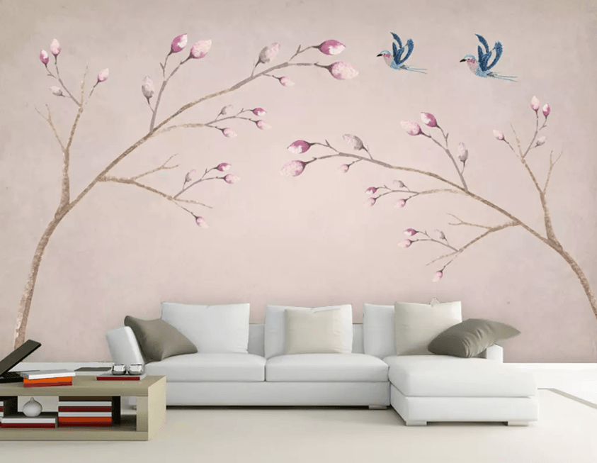 3D Fragrant Bird 1238 Wallpaper AJ Wallpaper 2
