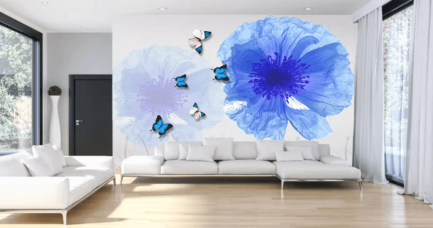 3D Fragrant Seduce Butterfly 1237 Wallpaper AJ Wallpaper 2