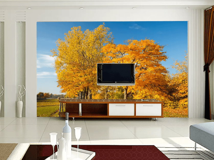 3D Lush Maple Leaf 1145 Wallpaper AJ Wallpaper 2