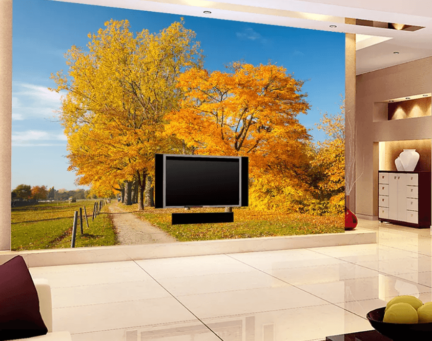 3D Lush Maple Leaf 1145 Wallpaper AJ Wallpaper 2