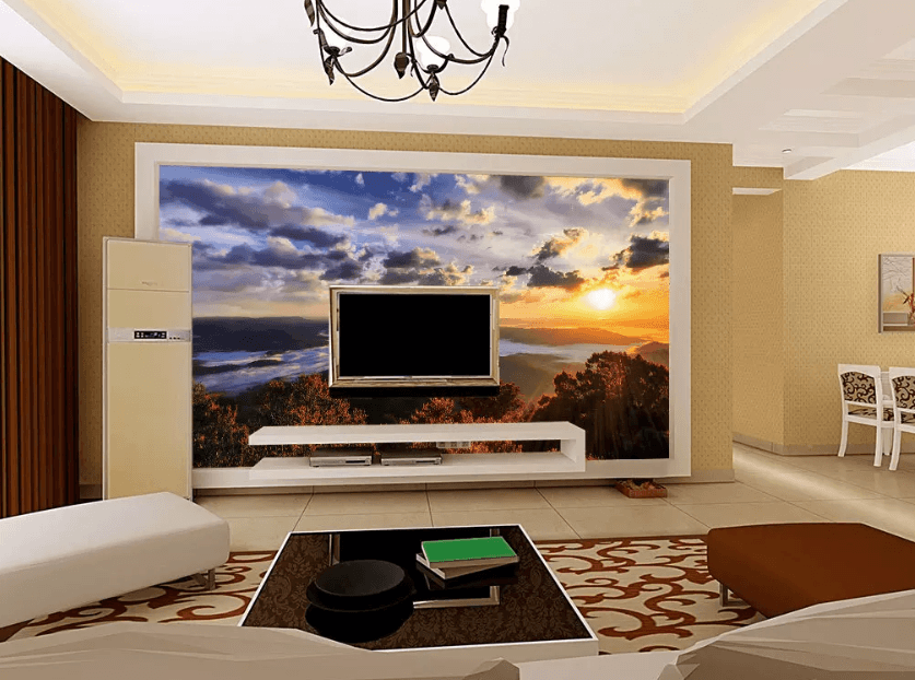 3D Sunset Mountain View 1113 Wallpaper AJ Wallpaper 2