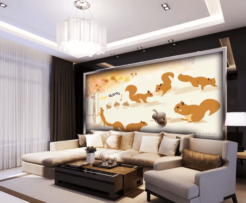 3D Cute Squirrel 1091 Wallpaper AJ Wallpaper 2