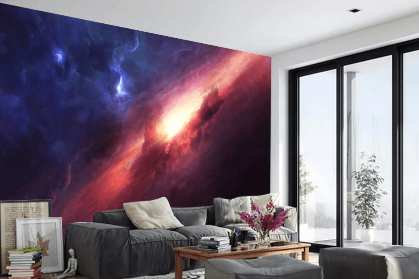 3D Red Light Galaxy 1060 Wallpaper AJ Wallpaper 2