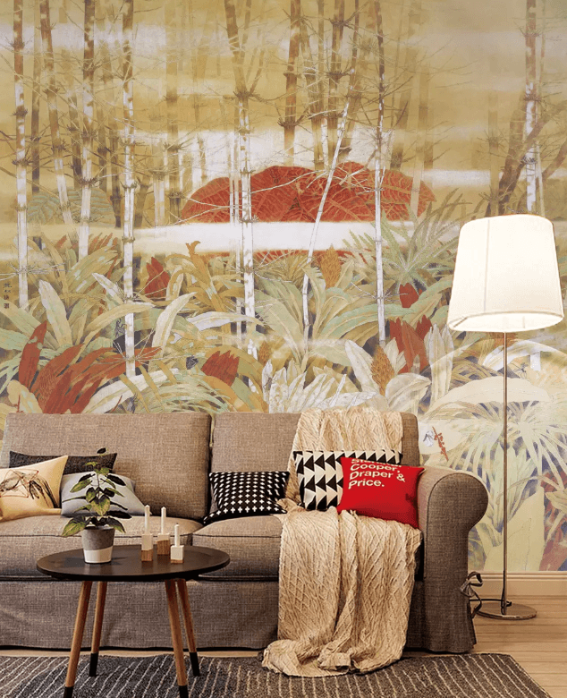 3D Painting Red Leaves 1017 Wallpaper AJ Wallpaper 2