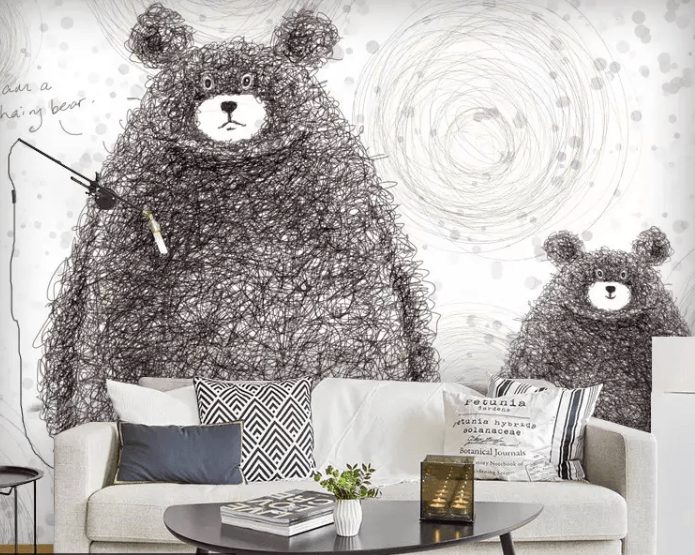 3D Graffiti Bear 1015 Wallpaper AJ Wallpaper 2