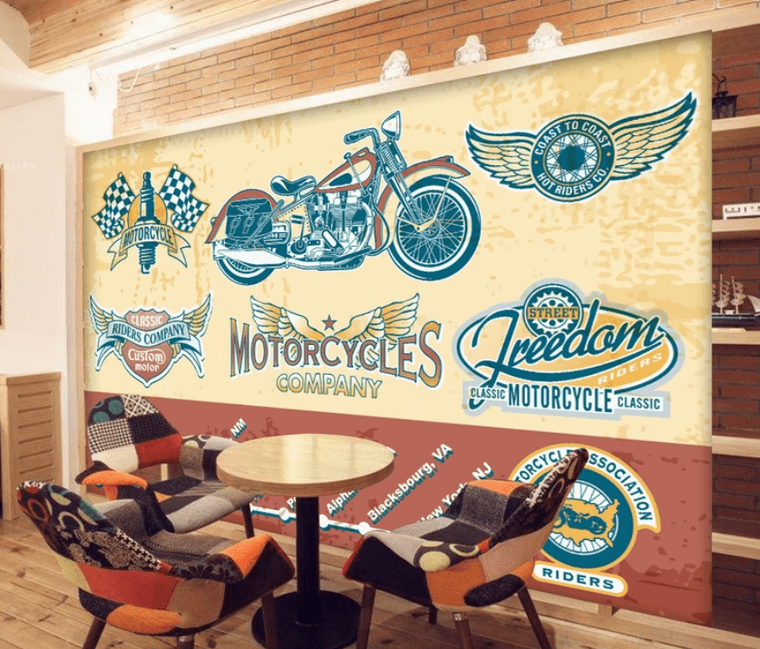 3D Motorcycle Signage 981 Wallpaper AJ Wallpaper 2