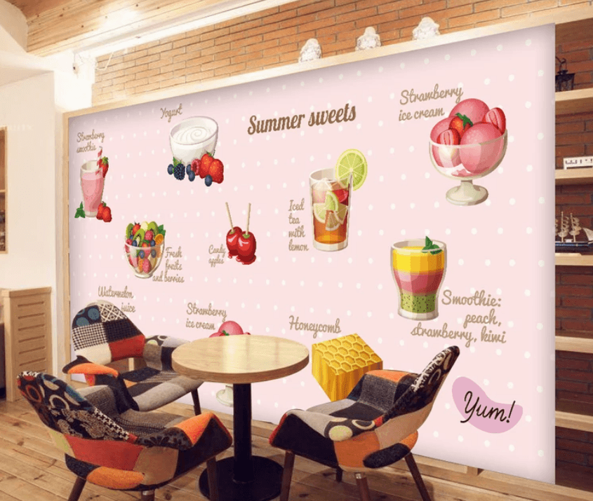 3D Drink Cherry 971 Wallpaper AJ Wallpaper 2