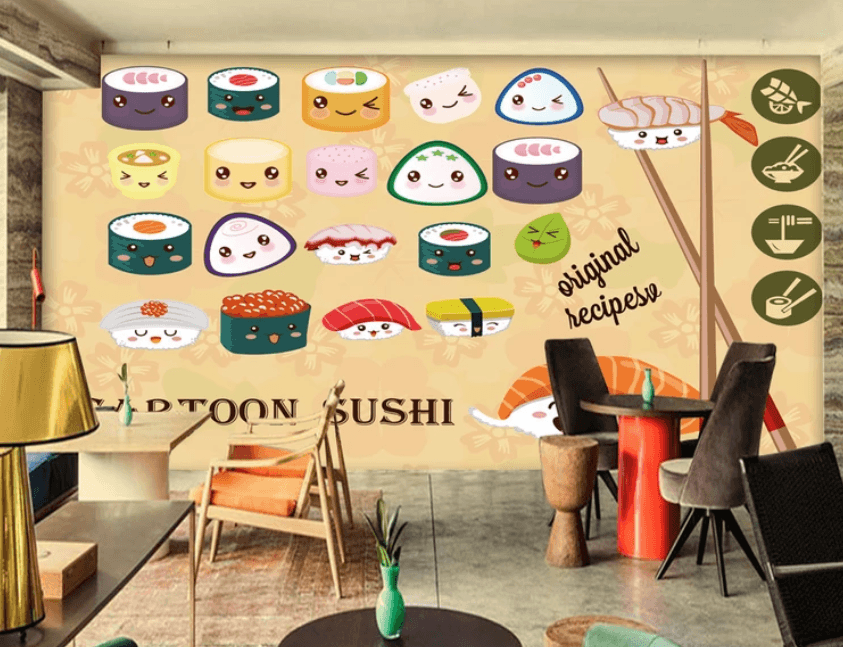 3D Cute Sushi 953 Wallpaper AJ Wallpaper 2