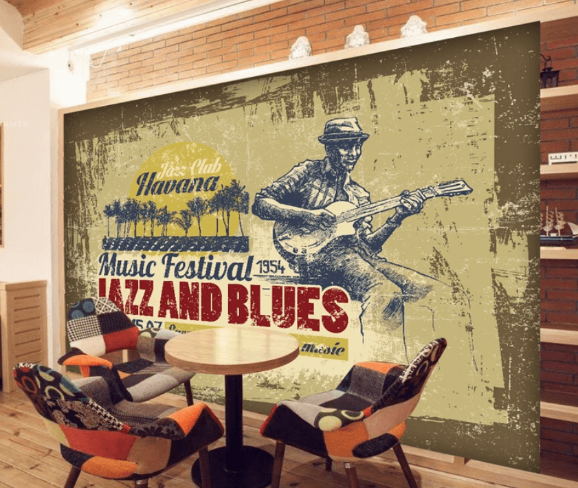 3D Playing Guitar 952 Wallpaper AJ Wallpaper 2