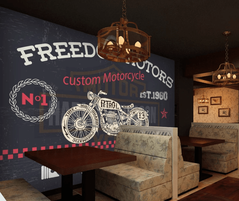 3D Motorcycle Graffiti 904 Wallpaper AJ Wallpaper 2