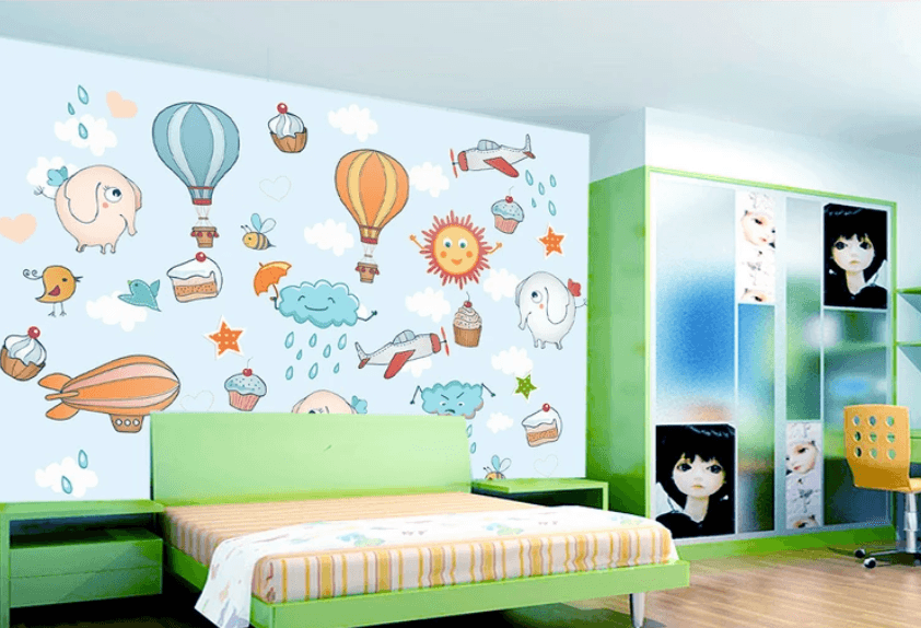 3D Sun Rain Elephant 899 Wallpaper AJ Wallpaper 2