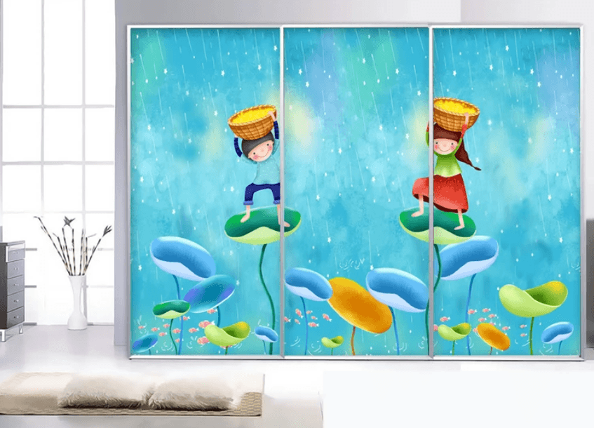 3D Child Lotus Leaf 850 Wallpaper AJ Wallpaper 2