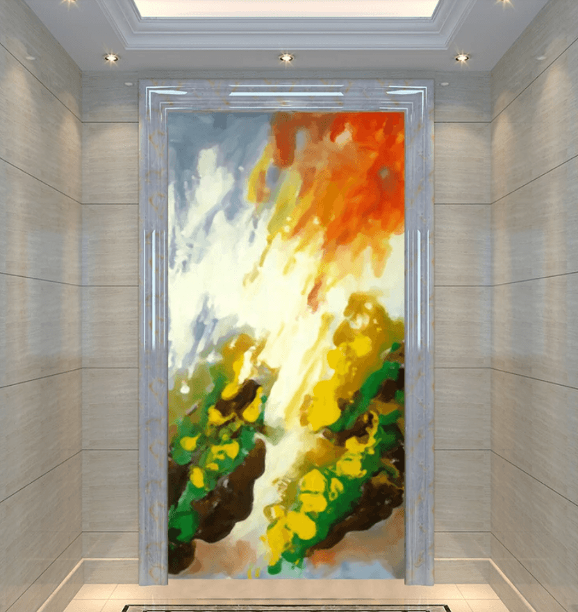 3D Oil Painting Sunset 1640 Wallpaper AJ Wallpaper