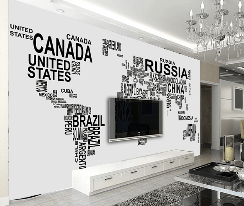 3D English Map 826 Wallpaper AJ Wallpaper 2