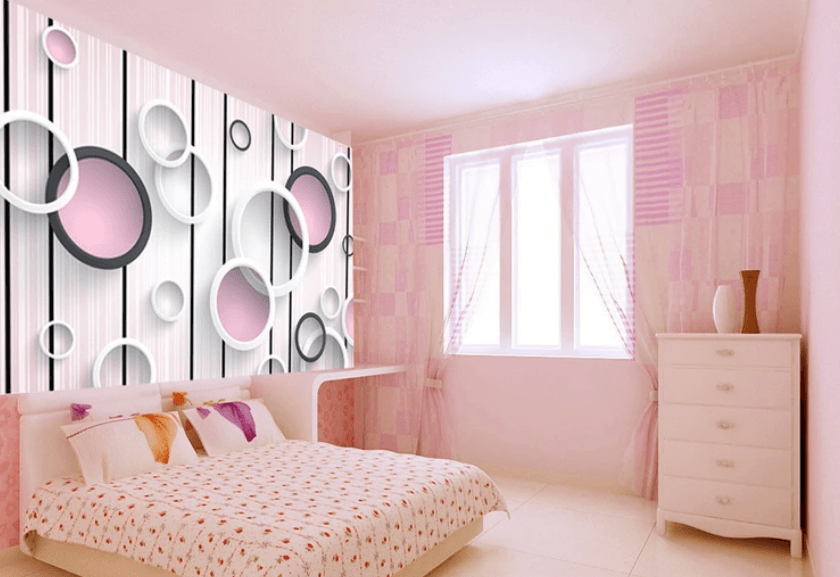 3D Circle Decoration 808 Wallpaper AJ Wallpaper 2