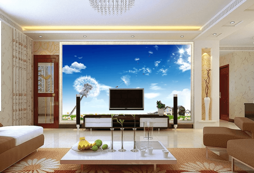 3D Dandelion Daisy 793 Wallpaper AJ Wallpaper 2