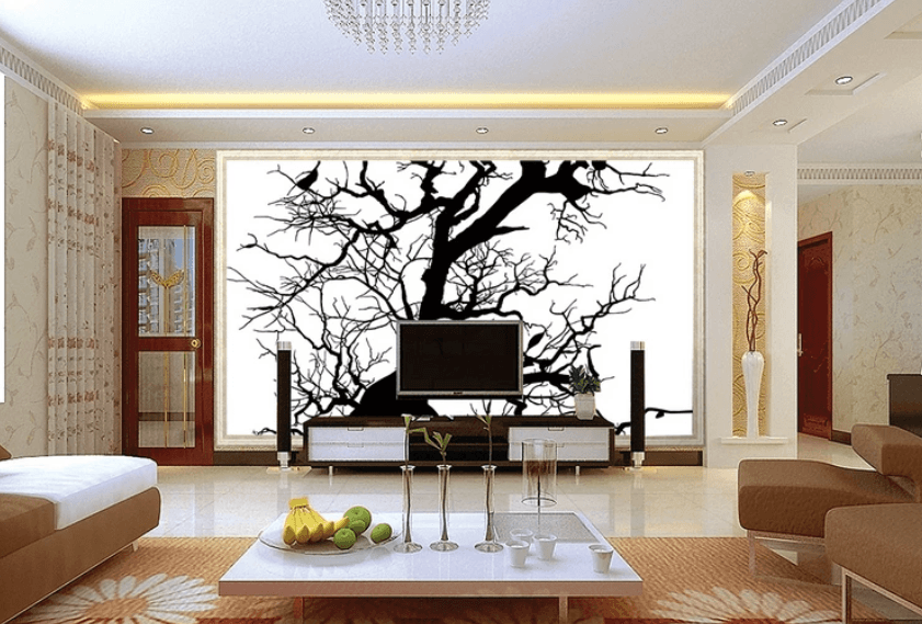 3D Ink Painted Branches 774 Wallpaper AJ Wallpaper 2