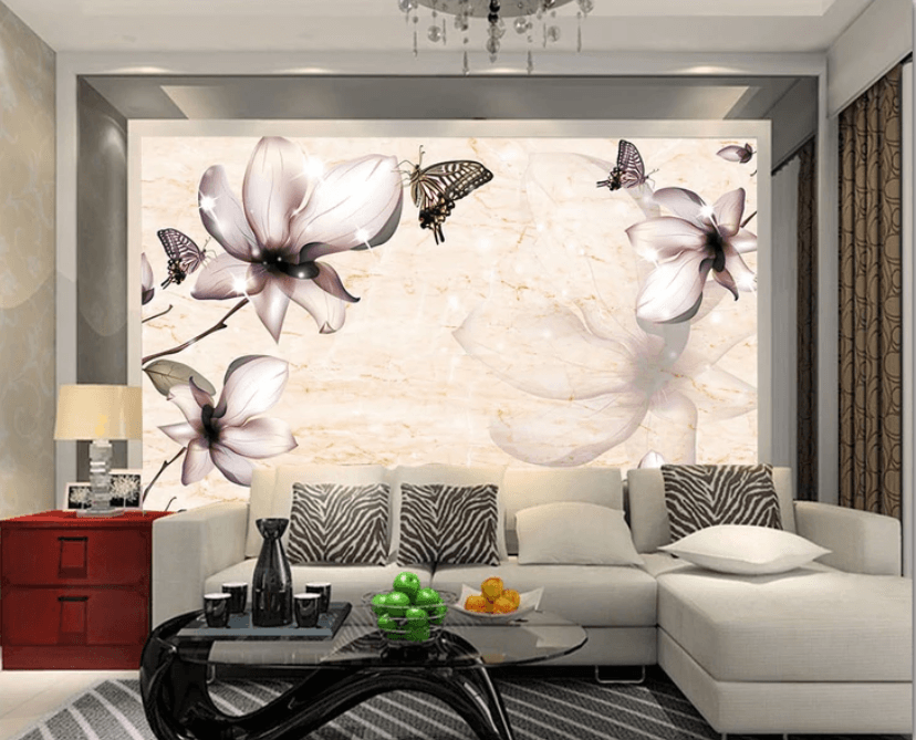 3D Purple Flower 755 Wallpaper AJ Wallpaper 2