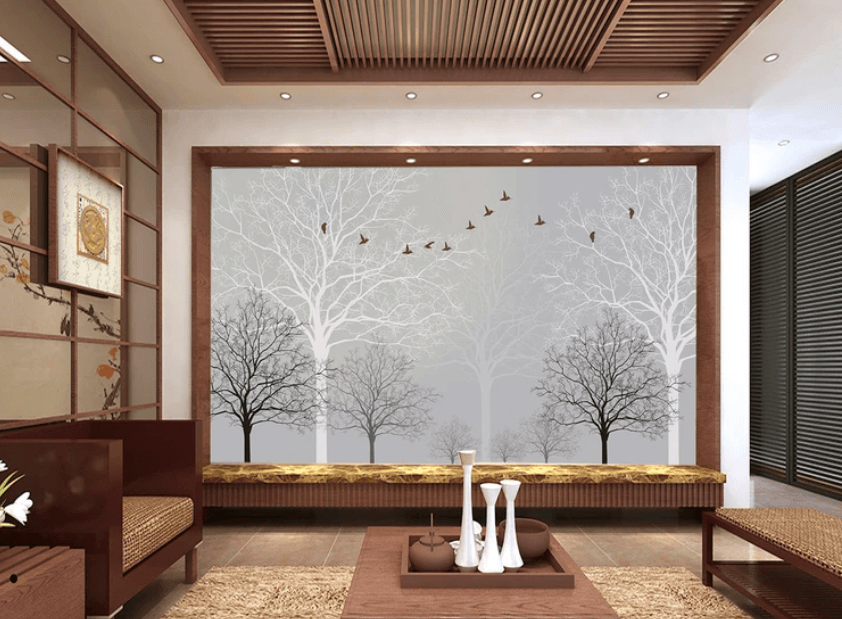 3D Branch Bird 728 Wallpaper AJ Wallpaper 2