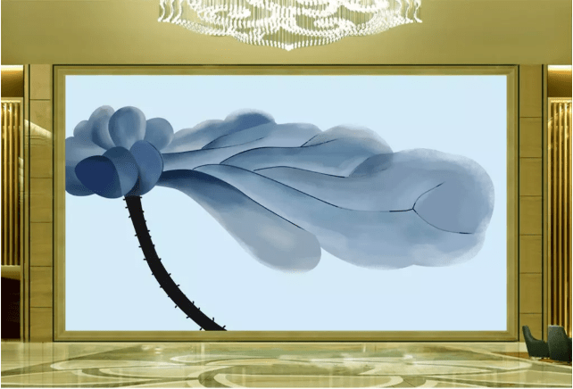 3D Black Lotus Leaf 2207 Wall Murals Wallpaper AJ Wallpaper 2