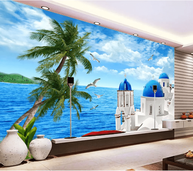 3D Sea Castle 2001 Wall Murals Wallpaper AJ Wallpaper 2
