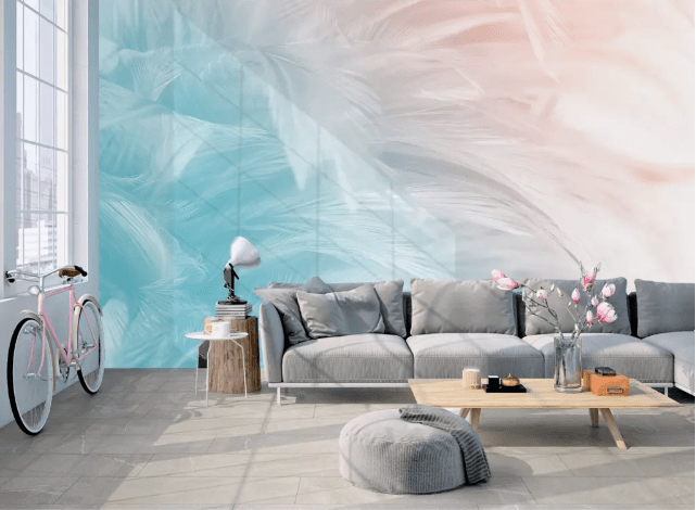 3D Fashion Feather 2162 Wall Murals Wallpaper AJ Wallpaper 2
