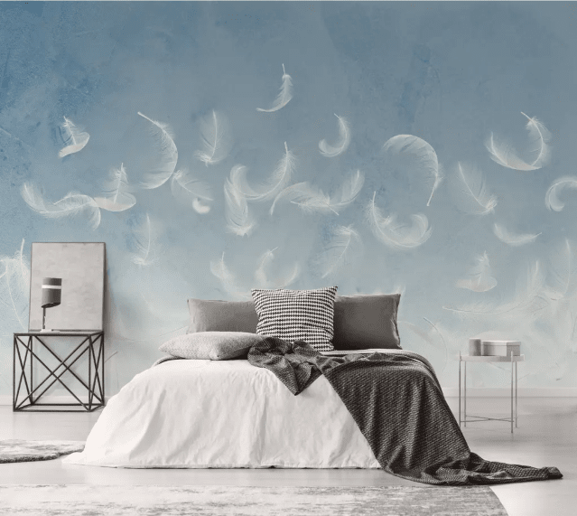 3D Soft Feather 2200 Wall Murals Wallpaper AJ Wallpaper 2