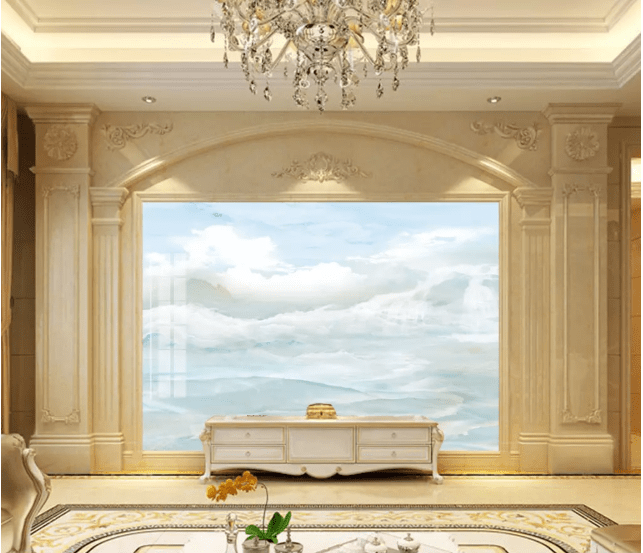 3D White Clouds 2202 Wall Murals Wallpaper AJ Wallpaper 2