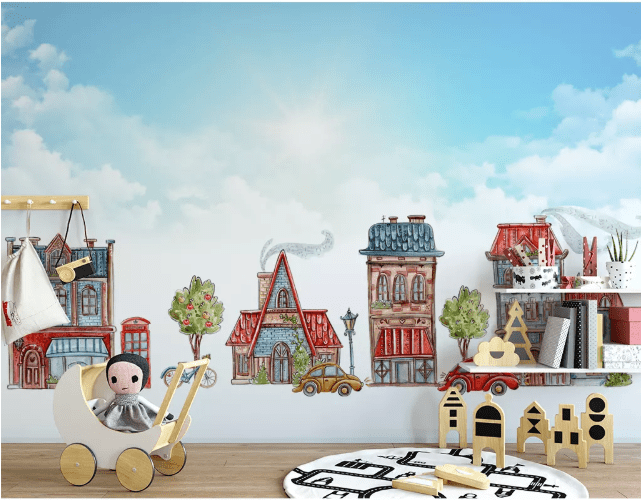 3D Color House 2201 Wall Murals Wallpaper AJ Wallpaper 2