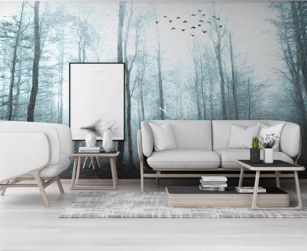 3D Misty Valley 1015 Wall Murals Wallpaper AJ Wallpaper 2