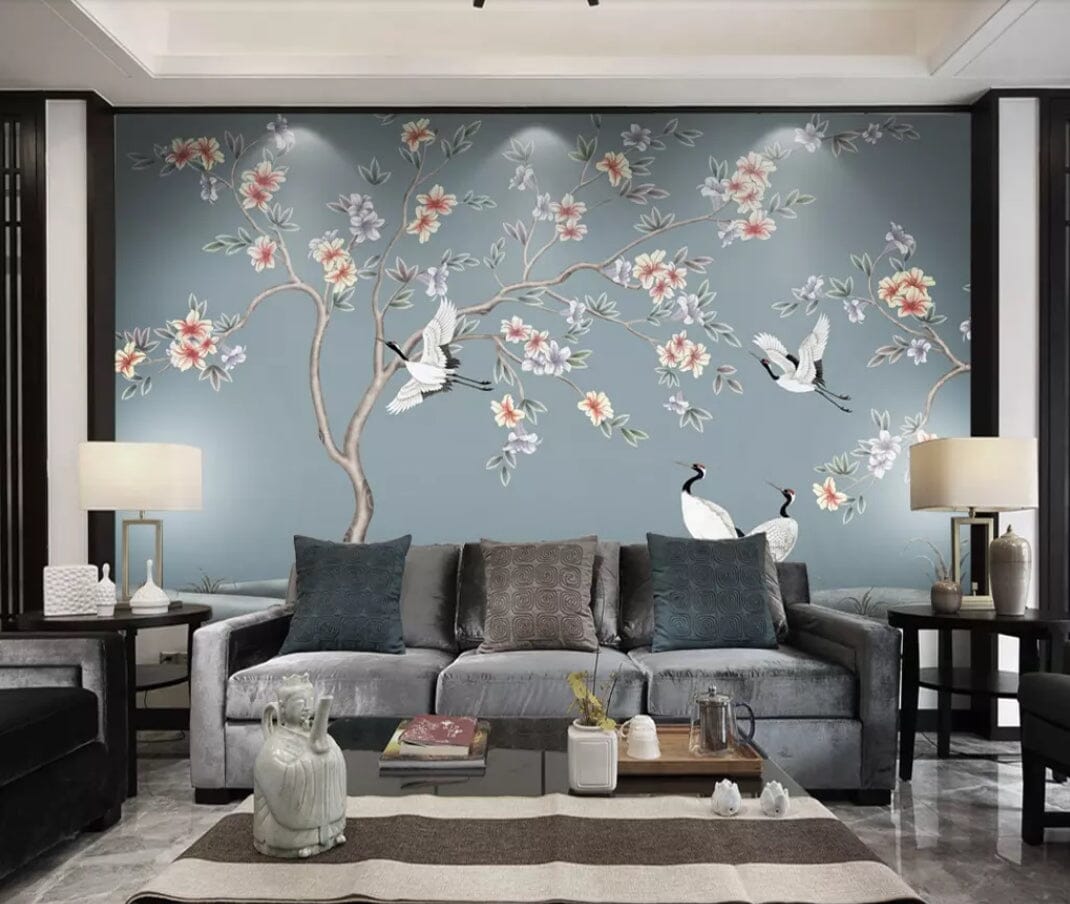 3D Flower Bird 2248 Wall Murals Wallpaper AJ Wallpaper 2