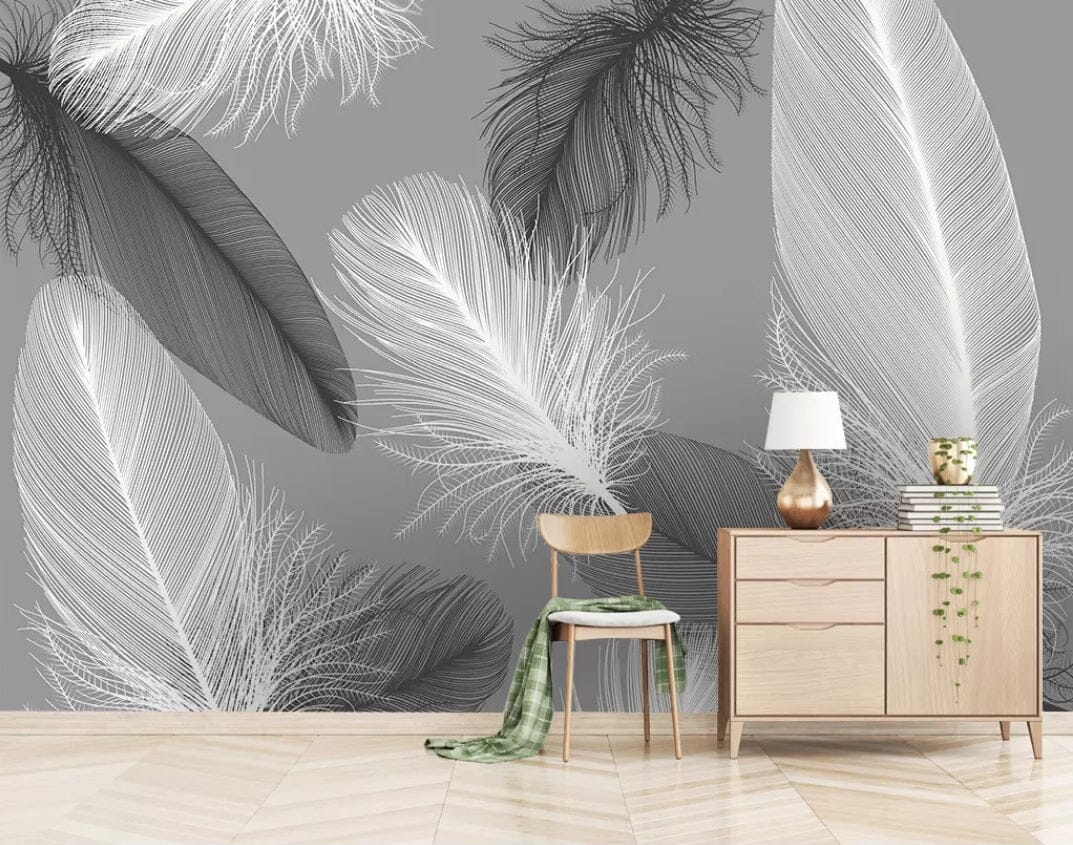 3D Lightly Feather 2128 Wall Murals Wallpaper AJ Wallpaper 2