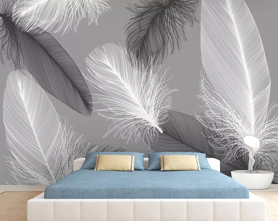 3D Lightly Feather 2128 Wall Murals Wallpaper AJ Wallpaper 2