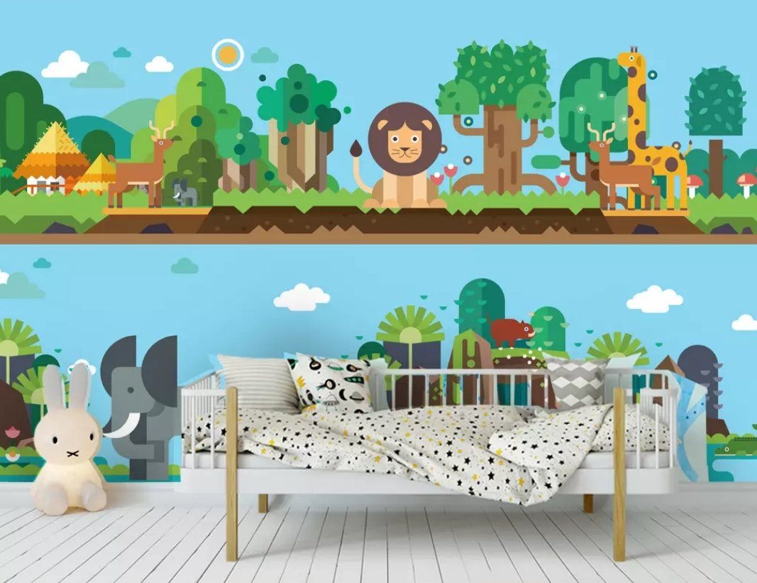 3D Animal Park 1478 Wall Murals Wallpaper AJ Wallpaper 2