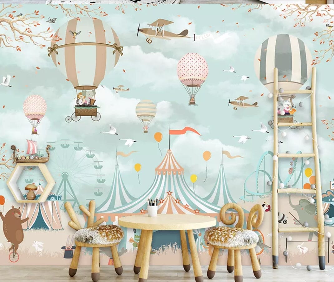 3D Hot Air Balloon 1685 Wall Murals Wallpaper AJ Wallpaper 2