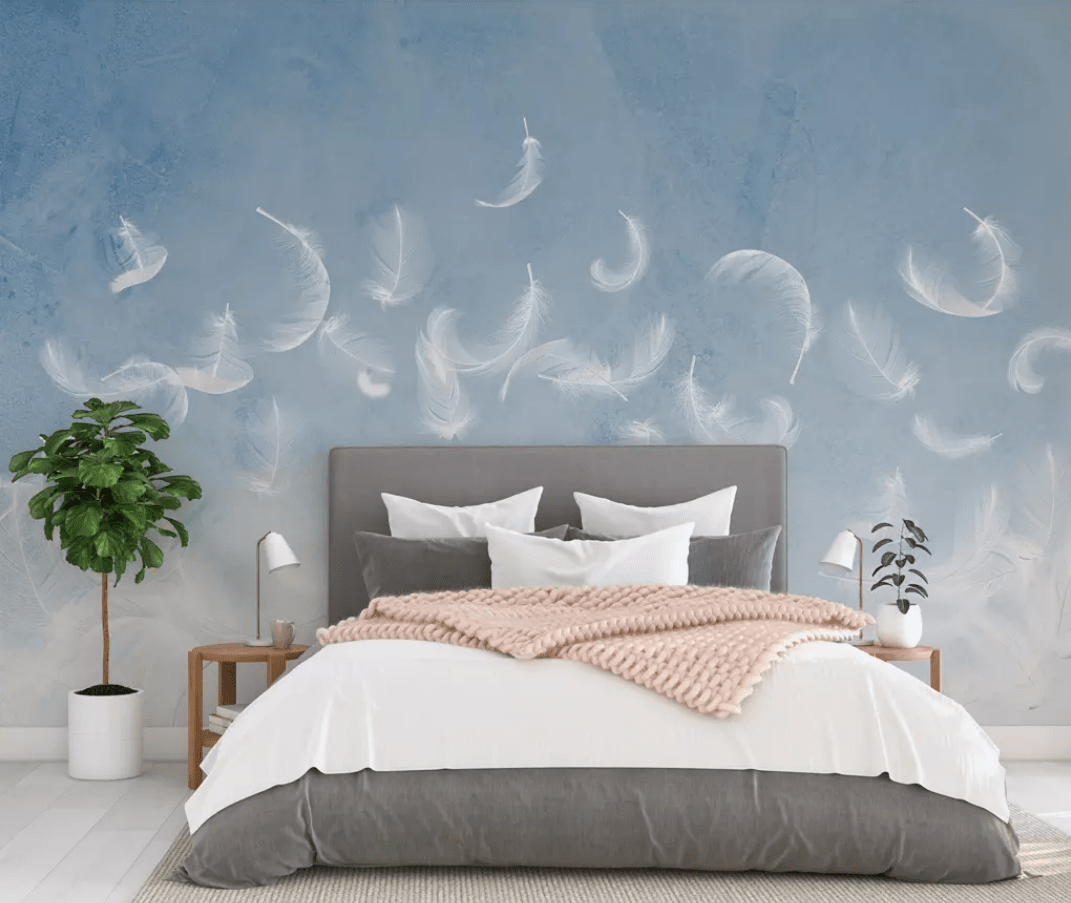3D White Feather 2245 Wall Murals Wallpaper AJ Wallpaper 2