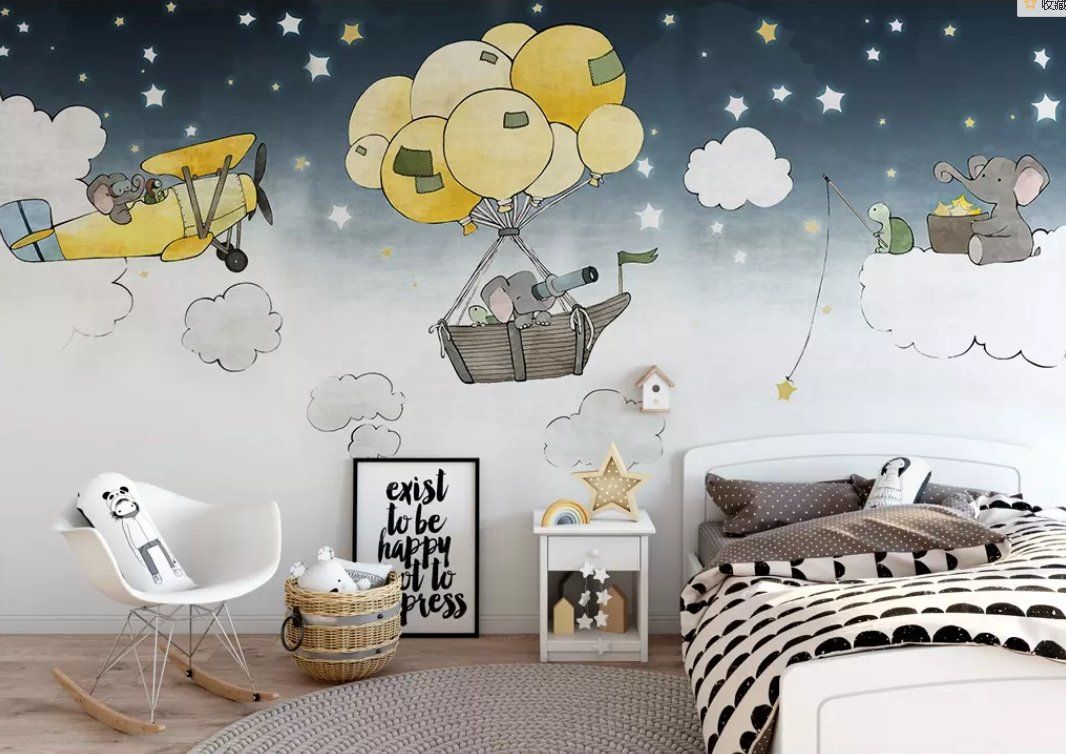 3D Balloon Ship 120 Wall Murals Wallpaper AJ Wallpaper 2