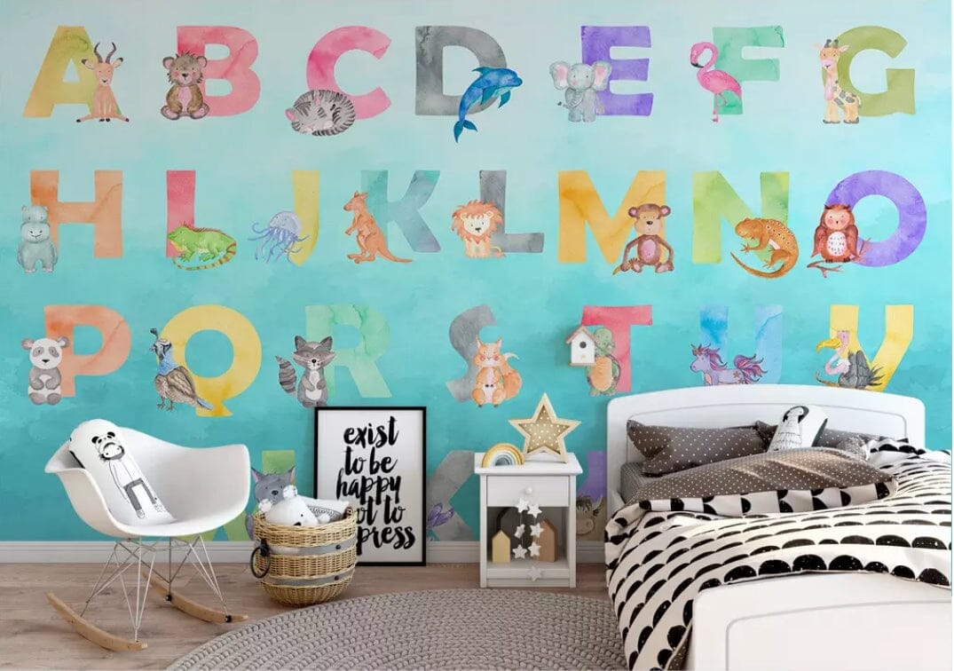 3D English Alphabet 1444 Wall Murals Wallpaper AJ Wallpaper 2