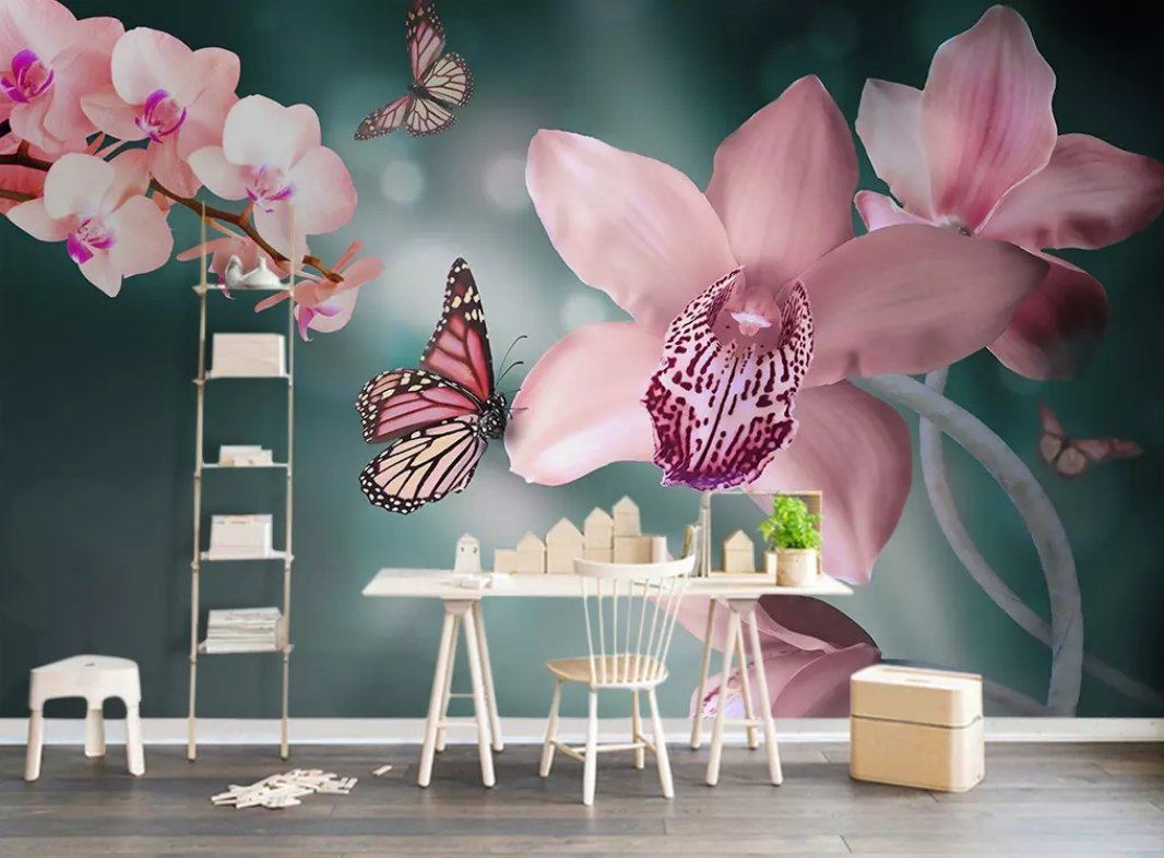 3D Pansy 1193 Wall Murals Wallpaper AJ Wallpaper 2