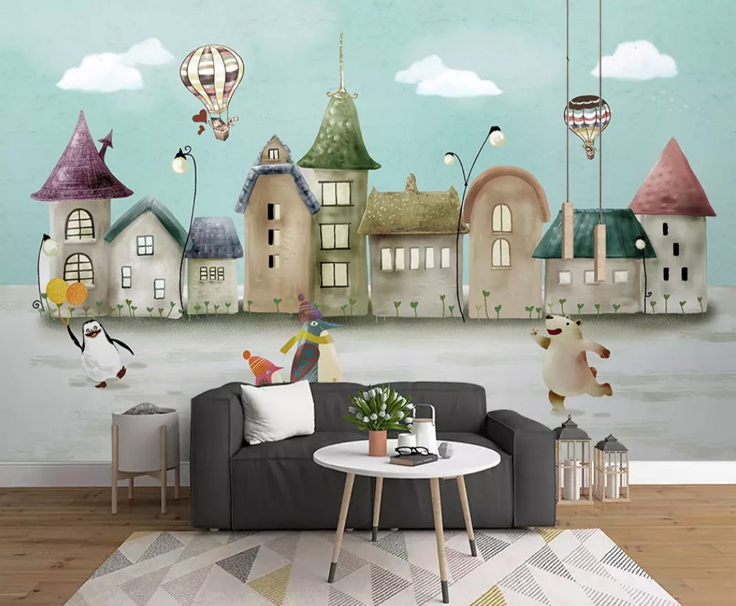 3D Colored Castle 1010 Wall Murals Wallpaper AJ Wallpaper 2