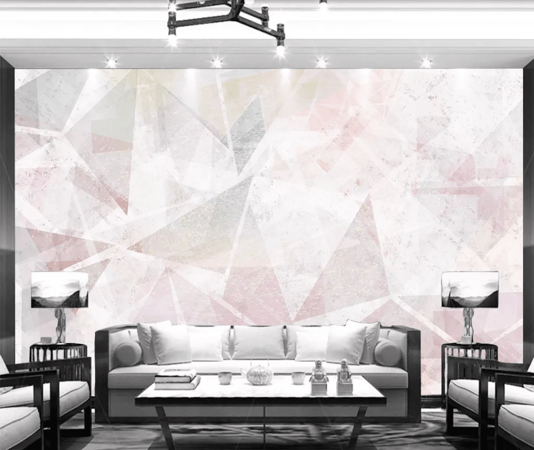 3D Pink Geometry 2237 Wall Murals Wallpaper AJ Wallpaper 2
