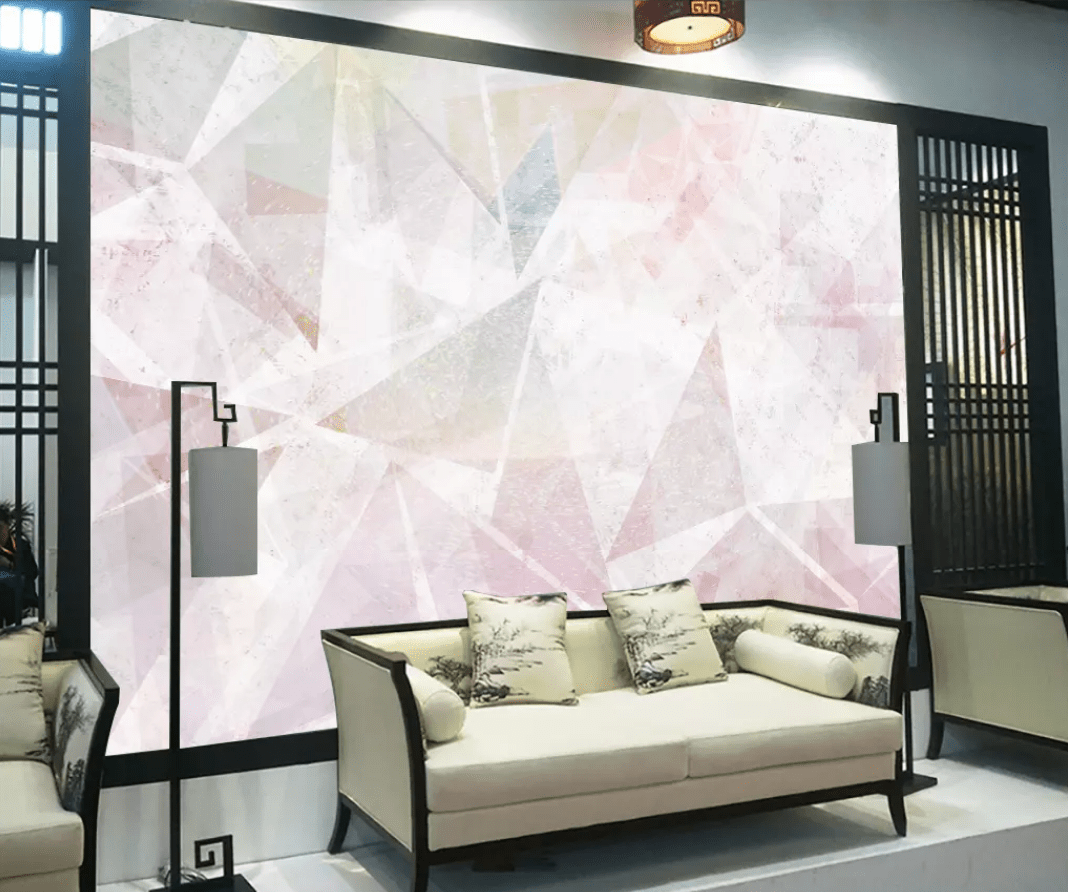3D Pink Geometry 2237 Wall Murals Wallpaper AJ Wallpaper 2