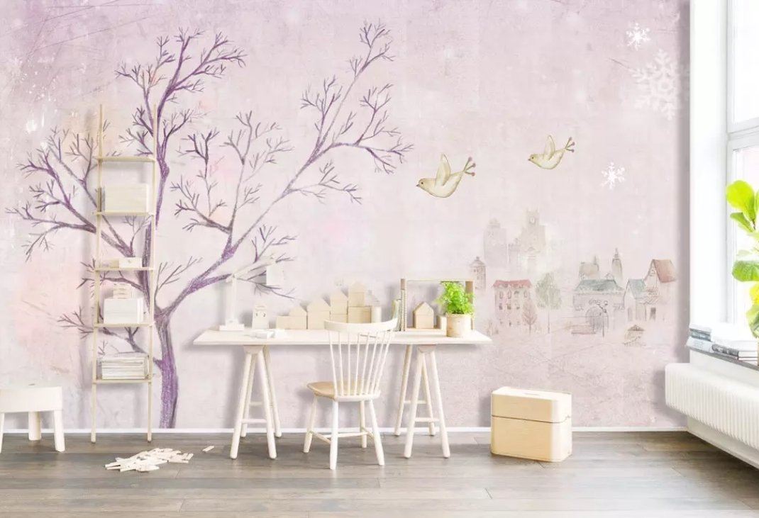 3D Cute bird 090 Wall Murals Wallpaper AJ Wallpaper 2