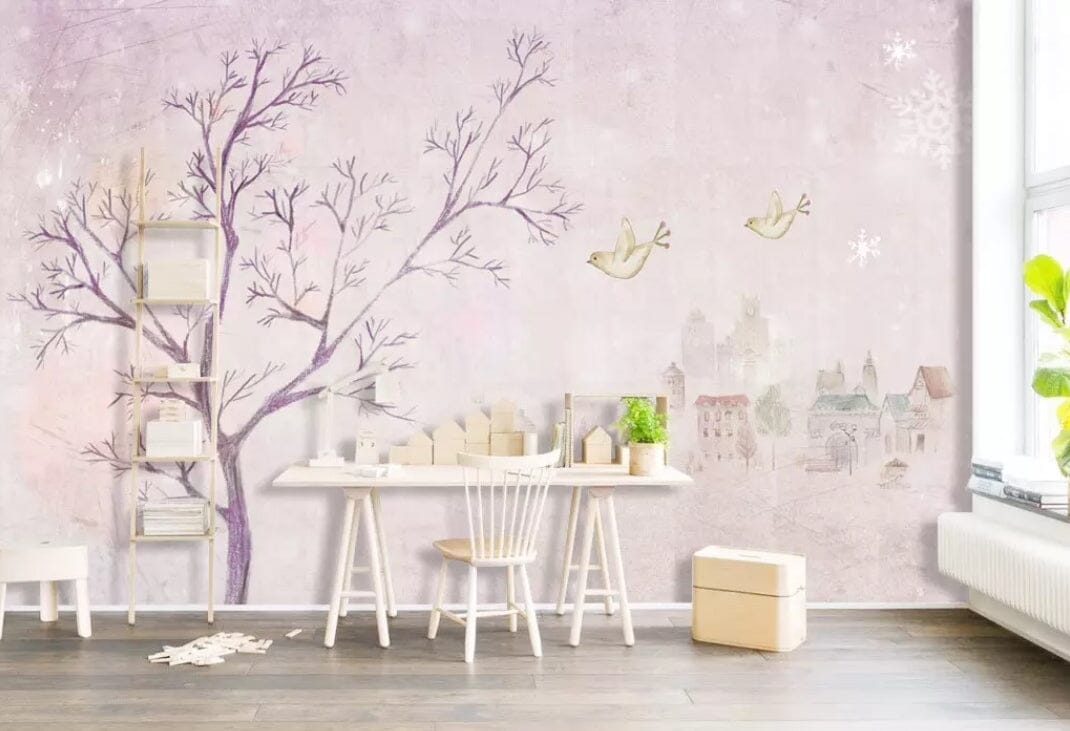 3D Pink World 1490 Wall Murals Wallpaper AJ Wallpaper 2